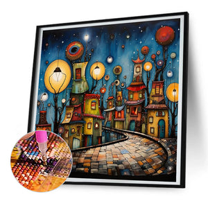 Color House 30*30CM(Canvas) Full Round Drill Diamond Painting