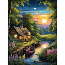 Load image into Gallery viewer, Houses Village 30*40CM(Canvas) Full Round Drill Diamond Painting
