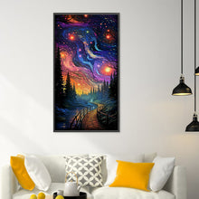Load image into Gallery viewer, Night Sky Forest - 30*55CM 14CT Stamped Cross Stitch
