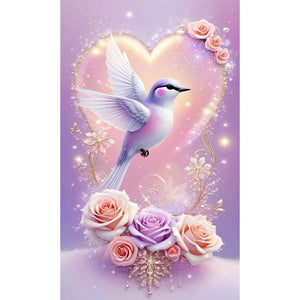 Love Roses And Hummingbirds - 35*60CM 14CT Stamped Cross Stitch