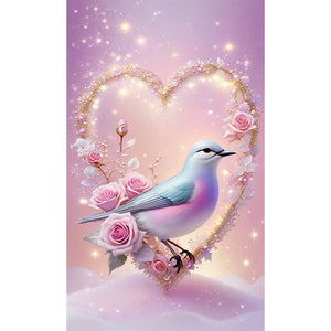 Love Roses And Hummingbirds - 35*60CM 14CT Stamped Cross Stitch