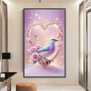 Love Roses And Hummingbirds - 35*60CM 14CT Stamped Cross Stitch