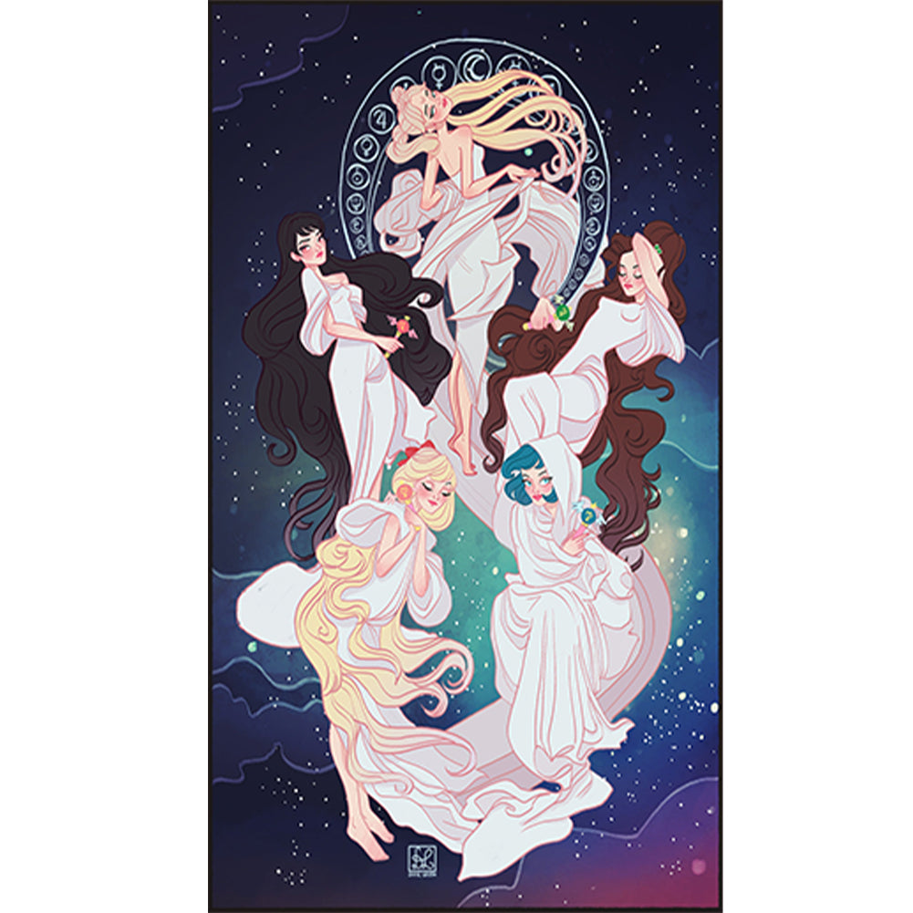 Sailor Moon 30*50CM(Canvas) Full Round Drill Diamond Painting