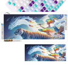 Load image into Gallery viewer, Tiger And Dragon 90*40CM(Canvas) Full Round Drill Diamond Painting

