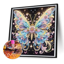 Load image into Gallery viewer, Colorful Butterfly 30*30CM(Canvas) Partial Special Shaped Drill Diamond Painting
