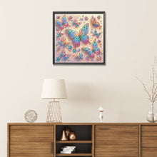 Load image into Gallery viewer, Butterfly Group 30*30CM(Canvas) Partial Special Shaped Drill Diamond Painting
