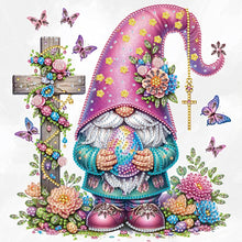 Load image into Gallery viewer, Easter Cross Gnome 30*30CM(Canvas) Partial Special Shaped Drill Diamond Painting
