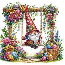 Load image into Gallery viewer, Easter Swing Gnome 30*30CM(Canvas) Partial Special Shaped Drill Diamond Painting
