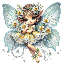 Load image into Gallery viewer, Daffodil Elf Girl 30*30CM(Canvas) Partial Special Shaped Drill Diamond Painting
