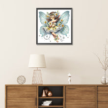 Load image into Gallery viewer, Daffodil Elf Girl 30*30CM(Canvas) Partial Special Shaped Drill Diamond Painting
