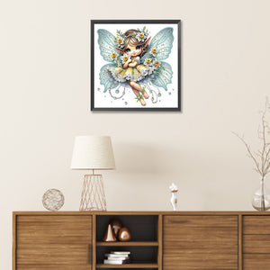 Daffodil Elf Girl 30*30CM(Canvas) Partial Special Shaped Drill Diamond Painting