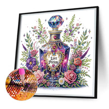 Load image into Gallery viewer, Purple Floral Perfume 30*30CM(Canvas) Partial Special Shaped Drill Diamond Painting
