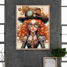 Load image into Gallery viewer, Steampunk Girl 40*55CM(Canvas) Full Round Drill Diamond Painting
