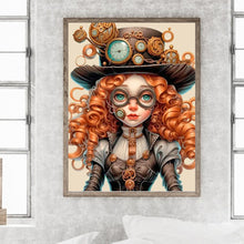 Load image into Gallery viewer, Steampunk Girl 40*55CM(Canvas) Full Round Drill Diamond Painting
