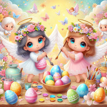 Load image into Gallery viewer, Angel And Easter Egg 30*30CM(Canvas) Full Round Drill Diamond Painting
