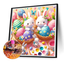 Load image into Gallery viewer, Two Easter Egg Rabbits 30*30CM(Canvas) Full Round Drill Diamond Painting
