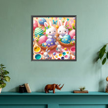 Load image into Gallery viewer, Two Easter Egg Rabbits 30*30CM(Canvas) Full Round Drill Diamond Painting
