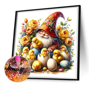 Goblin And Chicken 30*30CM(Canvas) Full Round Drill Diamond Painting