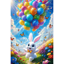 Load image into Gallery viewer, Balloon Bunny 40*60CM(Canvas) Full Round Drill Diamond Painting
