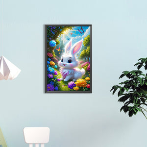 White Rabbit 40*60CM(Canvas) Full Round Drill Diamond Painting