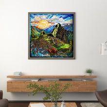 Load image into Gallery viewer, Glass Painting-Machu Picchu, Peru - 50*50CM 11CT Stamped Cross Stitch
