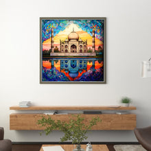 Load image into Gallery viewer, Glass Painting-Taj Mahal, India - 50*50CM 11CT Stamped Cross Stitch
