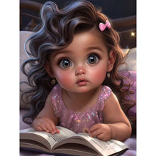 Load image into Gallery viewer, Girl Reading Book 30*40CM(Canvas) Full Round Drill Diamond Painting
