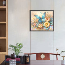 Load image into Gallery viewer, Pearl Daisy Butterfly 35*30CM(Canvas) Full Round Drill Diamond Painting
