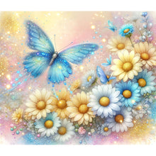 Load image into Gallery viewer, Pearl Daisy Butterfly 35*30CM(Canvas) Full Round Drill Diamond Painting
