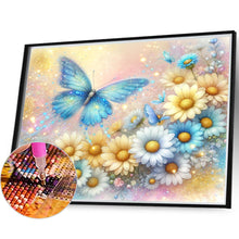 Load image into Gallery viewer, Pearl Daisy Butterfly 35*30CM(Canvas) Full Round Drill Diamond Painting
