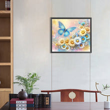 Load image into Gallery viewer, Pearl Daisy Butterfly 35*30CM(Canvas) Full Round Drill Diamond Painting
