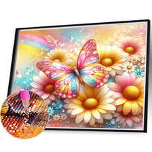 Load image into Gallery viewer, Pearl Daisy Butterfly 35*30CM(Canvas) Full Round Drill Diamond Painting
