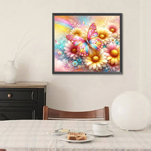 Load image into Gallery viewer, Pearl Daisy Butterfly 35*30CM(Canvas) Full Round Drill Diamond Painting
