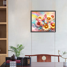Load image into Gallery viewer, Pearl Daisy Butterfly 35*30CM(Canvas) Full Round Drill Diamond Painting
