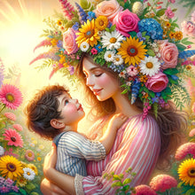 Load image into Gallery viewer, Mother&#39;S Day - Maternal Love 30*30CM(Canvas) Full Round Drill Diamond Painting
