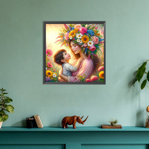 Mother'S Day - Maternal Love 30*30CM(Canvas) Full Round Drill Diamond Painting