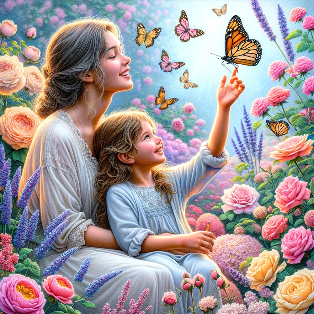 Mother'S Day - Maternal Love 30*30CM(Canvas) Full Round Drill Diamond Painting