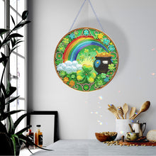 Load image into Gallery viewer, St Patrick Lucky Clover 5D DIY Diamond Painting Dots Pendant for Home Wall Decor
