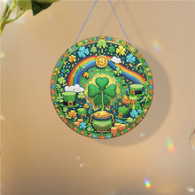 Load image into Gallery viewer, St Patrick Lucky Clover 5D DIY Diamond Painting Dots Pendant for Home Wall Decor
