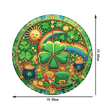 Load image into Gallery viewer, St Patrick Lucky Clover 5D DIY Diamond Painting Dots Pendant for Home Wall Decor
