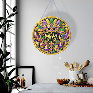 St. Patrick Party Mask 5D DIY Diamond Painting Dots Pendant for Home Wall Decor