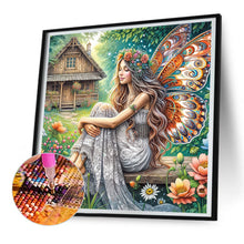 Load image into Gallery viewer, Garden Butterfly Fairy 30*30CM(Canvas) Full Round Drill Diamond Painting
