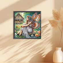 Load image into Gallery viewer, Garden Butterfly Fairy 30*30CM(Canvas) Full Round Drill Diamond Painting
