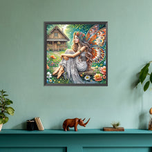 Load image into Gallery viewer, Garden Butterfly Fairy 30*30CM(Canvas) Full Round Drill Diamond Painting
