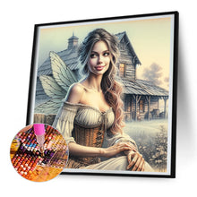 Load image into Gallery viewer, Garden Butterfly Fairy 30*30CM(Canvas) Full Round Drill Diamond Painting
