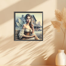 Load image into Gallery viewer, Garden Butterfly Fairy 30*30CM(Canvas) Full Round Drill Diamond Painting

