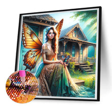 Load image into Gallery viewer, Garden Butterfly Fairy 30*30CM(Canvas) Full Round Drill Diamond Painting
