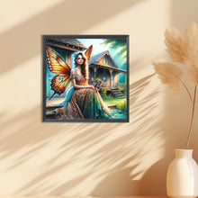 Load image into Gallery viewer, Garden Butterfly Fairy 30*30CM(Canvas) Full Round Drill Diamond Painting
