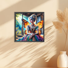 Load image into Gallery viewer, Garden Butterfly Fairy 30*30CM(Canvas) Full Round Drill Diamond Painting
