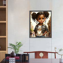 Load image into Gallery viewer, Curly Hair Girl 40*50CM(Canvas) Full Round Drill Diamond Painting
